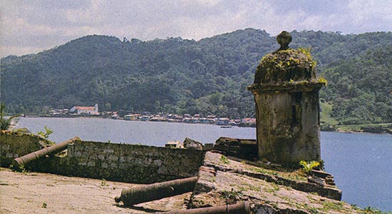 View of Portobello from Fort San Fernando