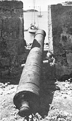 View from a Cannon at Fort San Fernando