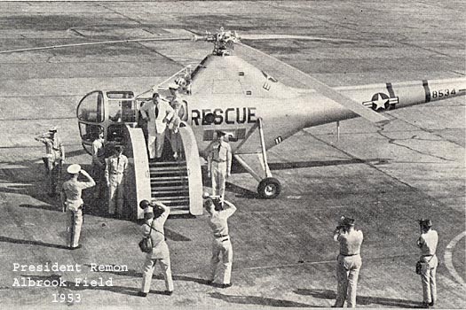 President Rémon of Panama Arriving at Albrook Field