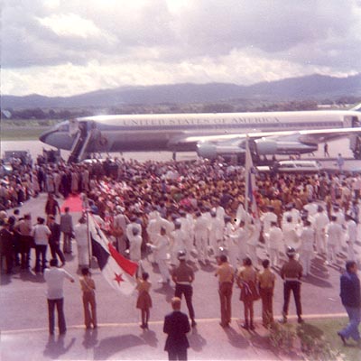 Visit of President Carter to the Canal Zone to explain the Treaties